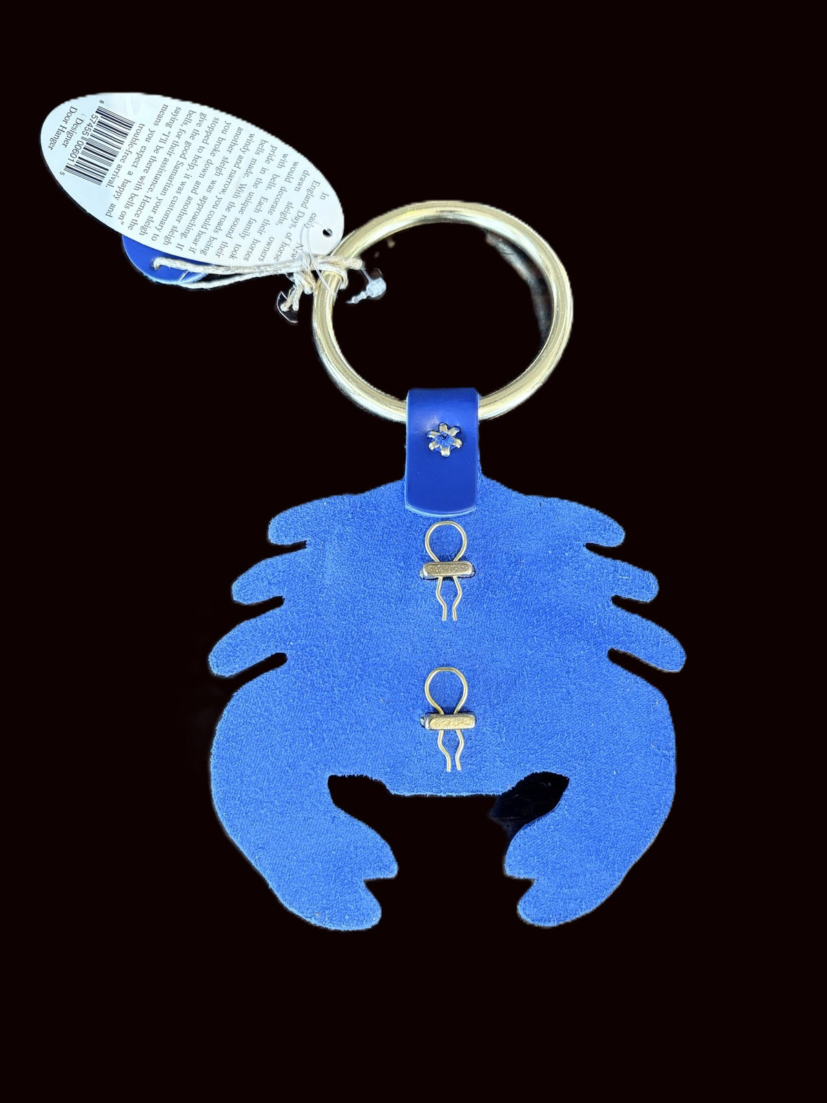 Sleigh Bell Designer Door Hanger - Blue Crab