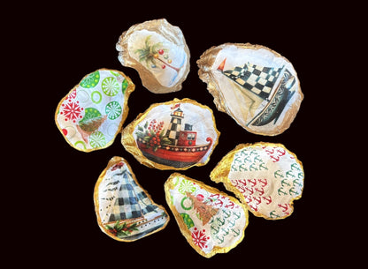 Hand Painted Oyster Shells