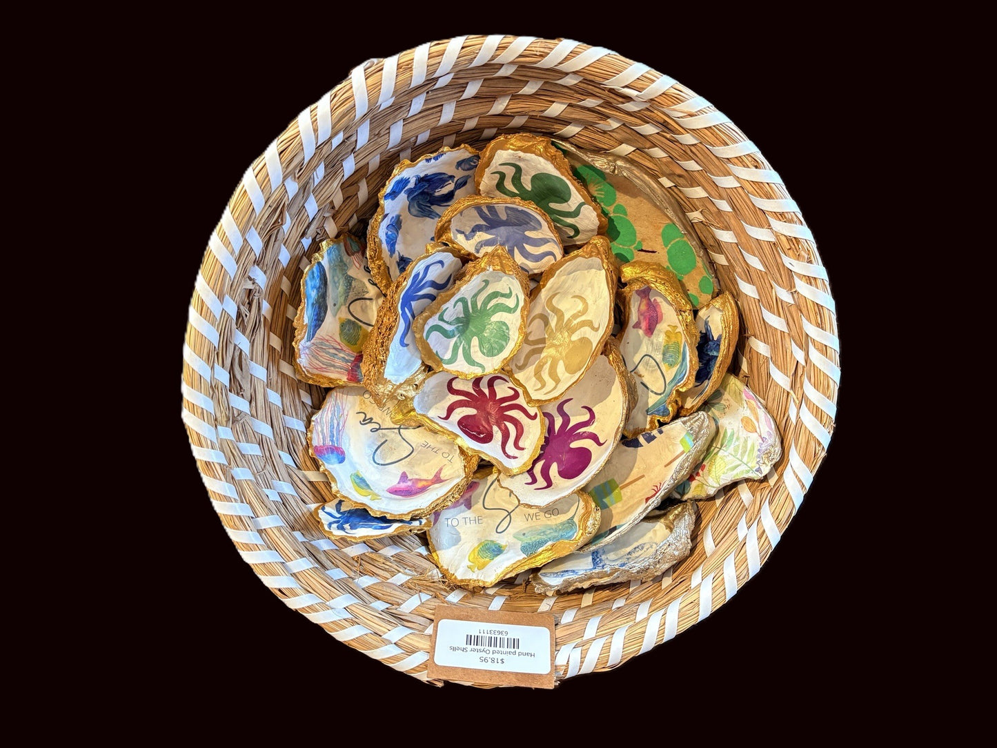 Hand Painted Oyster Shells