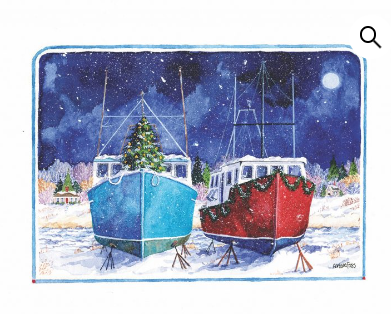 Holidays in the Marina - Onion Hill Greeting Cards