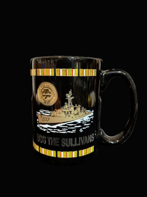 USS The Sullivans DD-537 Commemorative Coffee Mug – Fletcher Class Destroyer