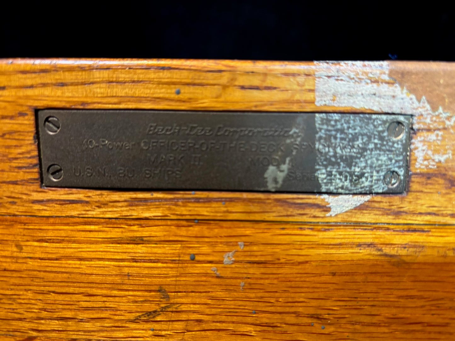 #WWII U.S. Navy Officer-of-the-Deck Spyglass – Mark III, 10-Power – Bausch & Lomb Optical Co. w/ Case