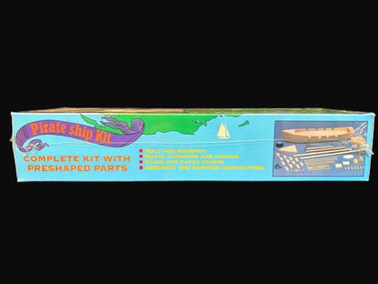 Pirate Ship Wooden Boat Kit – Woodkrafter Kits Basic Boat Kit – Model 000108