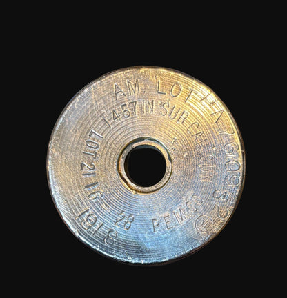 Original 1918 37mm Shell Casing w/ Projectile – Pennsylvania Electric Mfg. Co. – WWI Relic