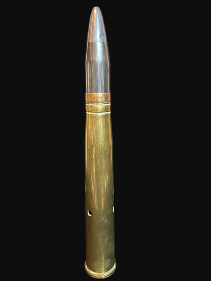 WWII 37 mm M16A2 Shell – 1943 Cartridge Case Co. – Inert U.S. Aircraft/Navy Round