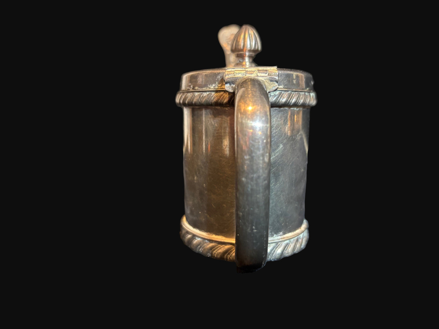WWII U.S. Navy Silver-Plated Mustard/Condiment Pot with Spoon – International Silver Co.