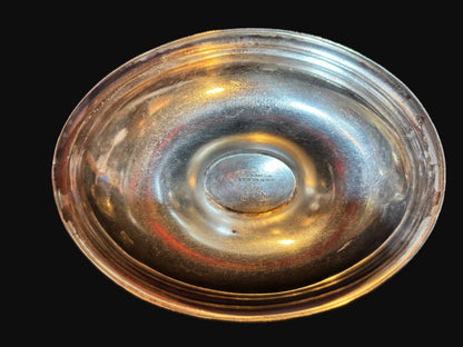 U.S. Navy Reed & Barton Silver Soldered Covered Serving Dish – Marked “USN”