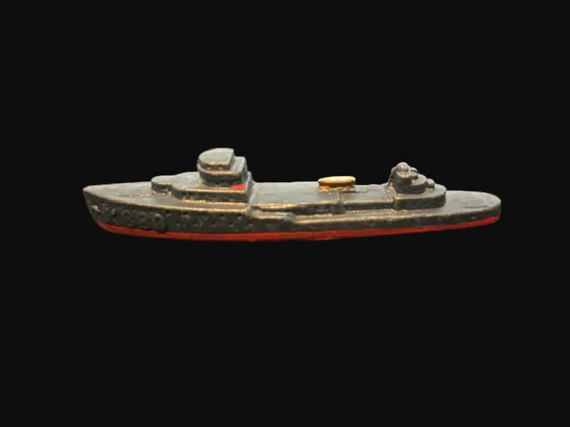Cast Metal Naval Ship Miniature Toy Boat Maritime Collectible