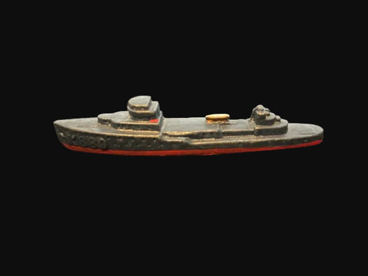 Cast Metal Naval Ship Miniature Toy Boat Maritime Collectible