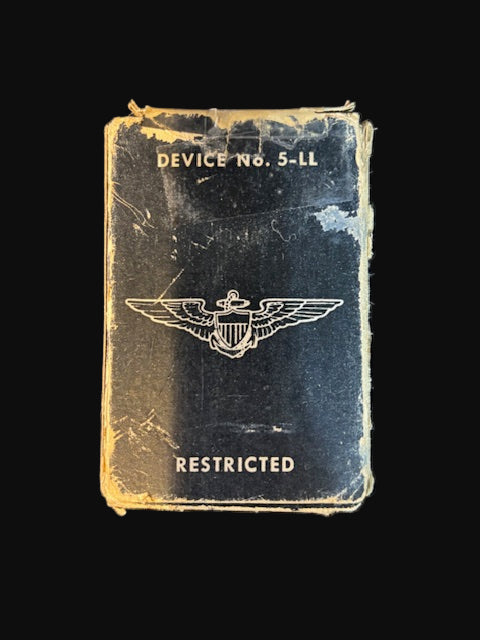 WWII U.S. Navy Aviation Training Flash Deck Code Flag Cards – Device No. 5-ILL “Restricted”