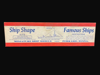 Ship Shape “Famous Ships” Destroyer Model Kit No. S751 – Wooden Miniature
