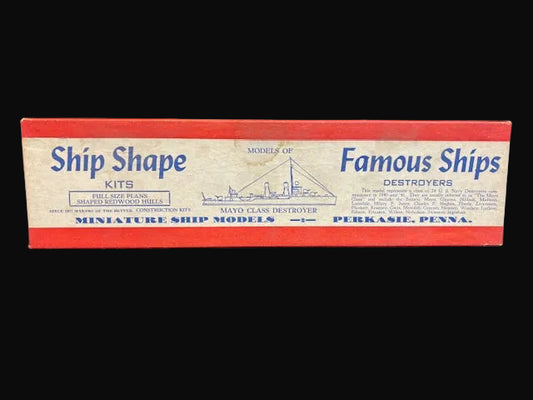 Ship Shape “Famous Ships” Destroyer Model Kit No. S751 – Wooden Miniature
