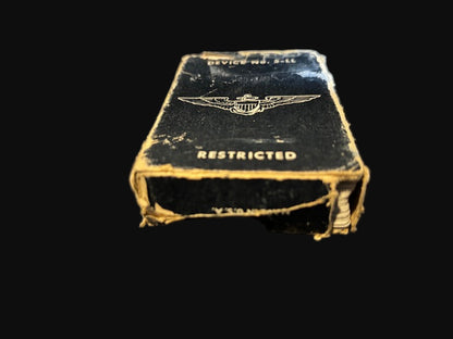 WWII U.S. Navy Aviation Training Flash Deck Code Flag Cards – Device No. 5-ILL “Restricted”