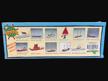 Pirate Ship Wooden Boat Kit – Woodkrafter Kits Basic Boat Kit – Model 000108