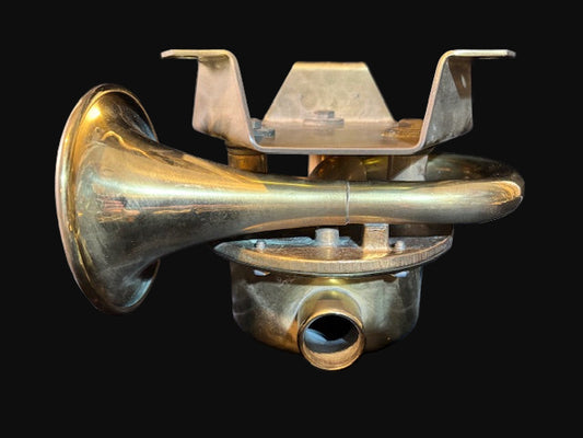 WWII-Era U.S. Navy Brass Ship Horn – Federal Sign and Signal Corp. – Bureau of Ships Type DU44-1C/3R