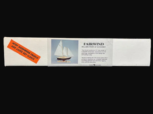 Freedom Song Boatworks “Fairwind” Wooden Schooner Model Kit – William Atkins Design – Maine