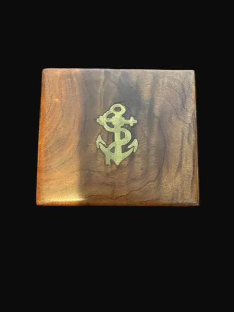 Weems & Plath Brass Desk Compass in Hardwood Presentation Box – Annapolis, Maryland
