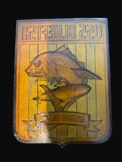 #USS Bluefish SSN-675 Submarine Plaque Sturgeon Class U.S. Navy - Annapolis Maritime Antiques