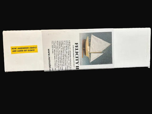 Freedom Song Boatworks “Felicity II” Wooden Sailboat Model Kit – Laser-Cut – Maine Made