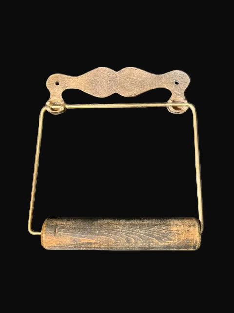 #“1st Class Toilet” Wall Mount Toilet Paper Holder Railroad Steamship Era - Annapolis Maritime Antiques