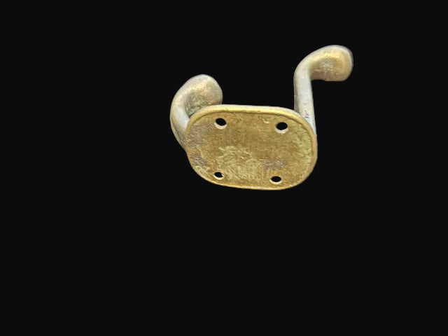 Double Utility Hook Nautical Wall Hardware - Solid Brass