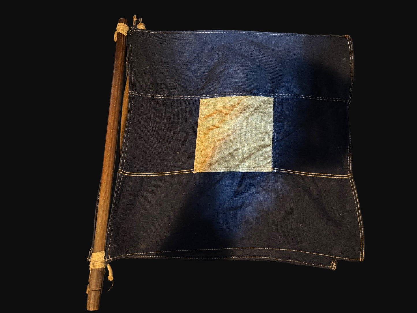 #Maritime Signal Flag – Letter “Z” (Zulu) Circa WWII