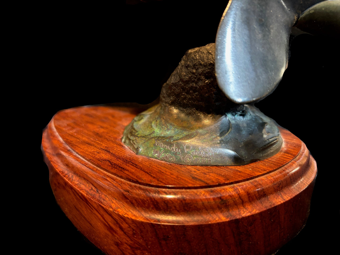 Limited Edition Randy Puckett Bronze Orca Sculpture (1985)