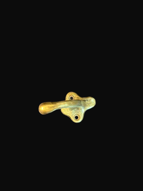 #Coat Hook Wall Mount Victorian Architectural Hardware - Solid Brass - Annapolis Maritime Antiques