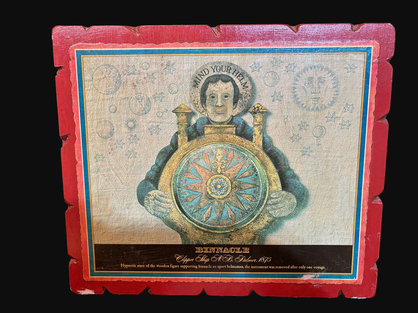 #Wall Plaque – “Binnacle, Clipper Ship N.B. Palmer, 1875”