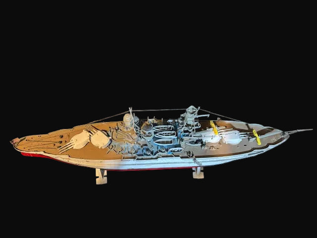 USS Arizona Battleship Model – Pre-Pearl Harbor Configuration – Detailed Scale Display