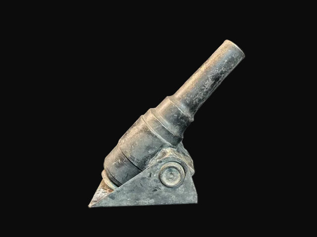 #Decorative Cannon Replica – Cast Metal Nautical Desk Decor - Annapolis Maritime Antiques