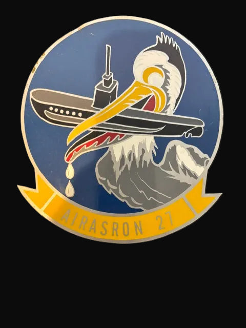 #AIRASRON 27 Airborne Radar Squadron 27 U.S. Navy Aviation Plaque - Annapolis Maritime Antiques