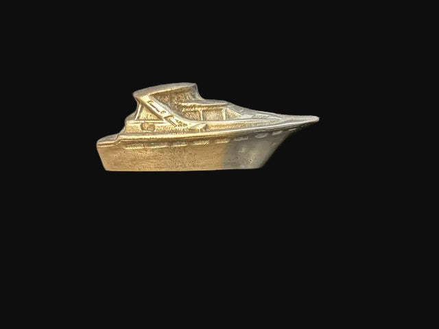 #Cast Metal Ocean Liner Ship Miniature Nautical Decor - Annapolis Maritime Antiques