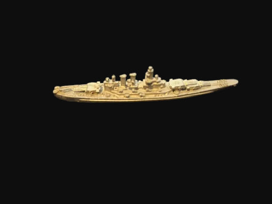 Cast Metal Naval Cruiser Miniature WWII Warship Model