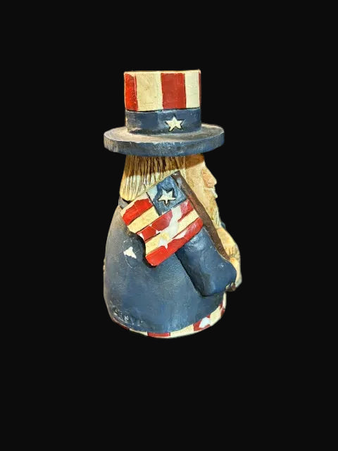 #Blue Sky Clayworks Uncle Sam Figurine – 1999 Patriotic Americana Decor - Annapolis Maritime Antiques