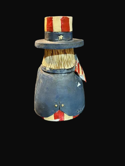 #Blue Sky Clayworks Uncle Sam Figurine – 1999 Patriotic Americana Decor - Annapolis Maritime Antiques