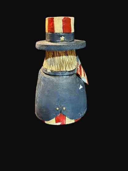 #Blue Sky Clayworks Uncle Sam Figurine – 1999 Patriotic Americana Decor - Annapolis Maritime Antiques