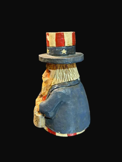#Blue Sky Clayworks Uncle Sam Figurine – 1999 Patriotic Americana Decor - Annapolis Maritime Antiques