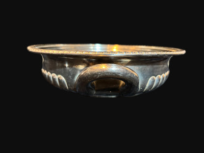 U.S. Navy Silverplate Serving Dish – International Silver Co. – Twin Handled, Engraved Eagle Crest