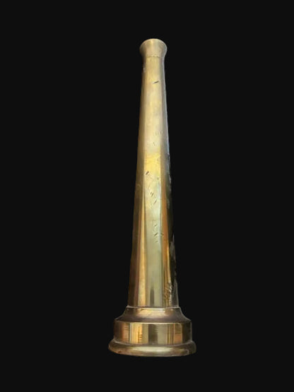 #Fire Hose Nozzle Tip Marine Industrial Hardware - Solid Brass - Annapolis Maritime Antiques