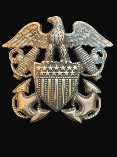 #U.S. Navy Eagle, Shield, Anchor & Cutlass Crest - Annapolis Maritime Antiques