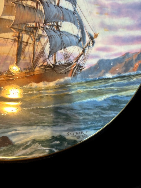 #Royal Doulton Collector Plate "Journey’s End" by John Stobart – Limited Edition 1984, No. 3677/15,000