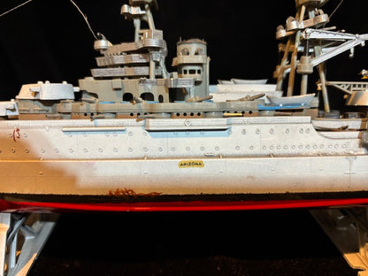 USS Arizona Battleship Model – Pre-Pearl Harbor Configuration – Detailed Scale Display