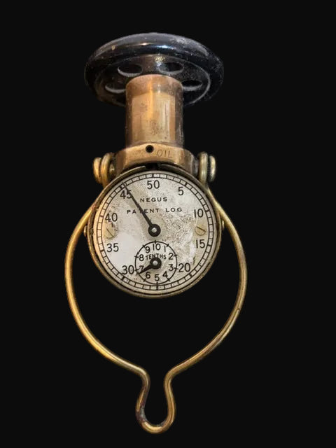 Negus Patent Log Brass Maritime Navigation Instrument 6.5" Nautical Collectible - Annapolis Maritime Antiques