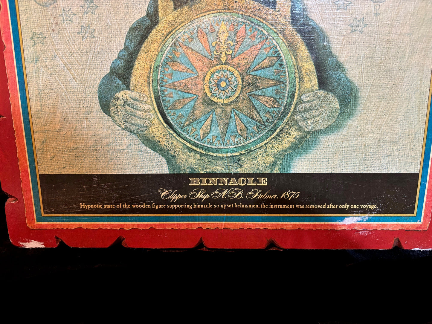 #Wall Plaque – “Binnacle, Clipper Ship N.B. Palmer, 1875”