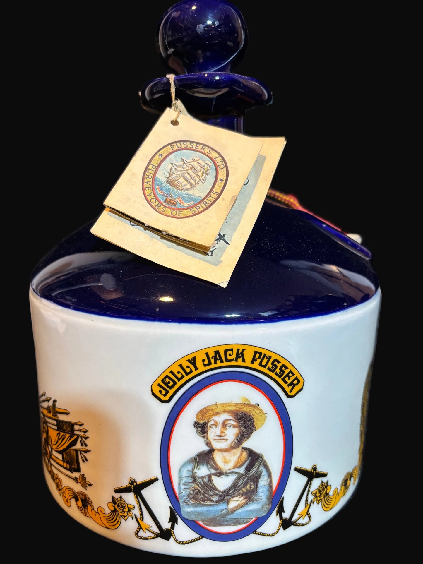 Wade Ceramic Decanter – British Navy Pusser’s Rum 1.75L
