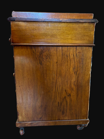 #Davenport Desk – 19th Century Mahogany/Walnut with Inlay