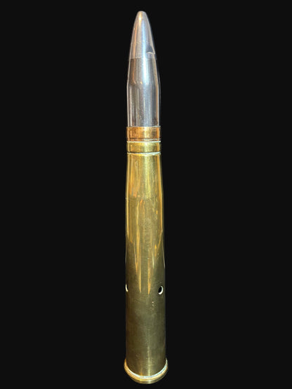 WWII U.S. Navy 40 mm Bofors Round – 1942-43 – Inert Brass & Steel Shell