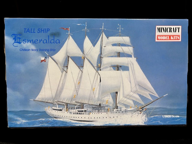 Minicraft 1:350 Tall Ship Esmeralda Model Kit #11306 – Chilean Navy Sailing Ship