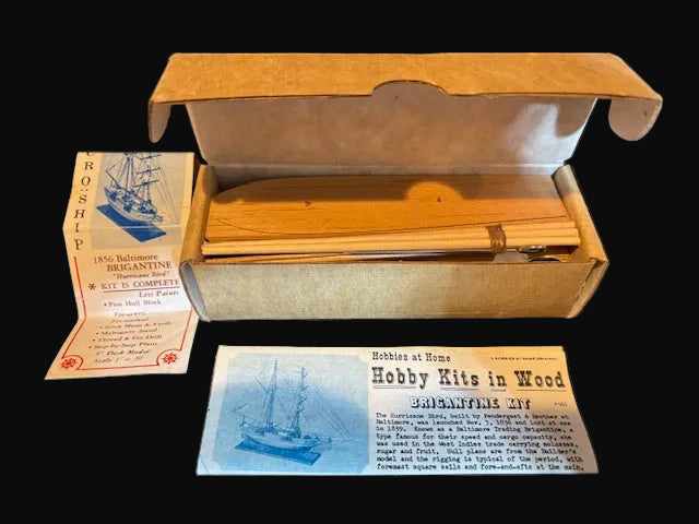 “Hurricane Bird” 1856 Baltimore Brigantine Wooden Ship Model Kit – Hobbies at Home